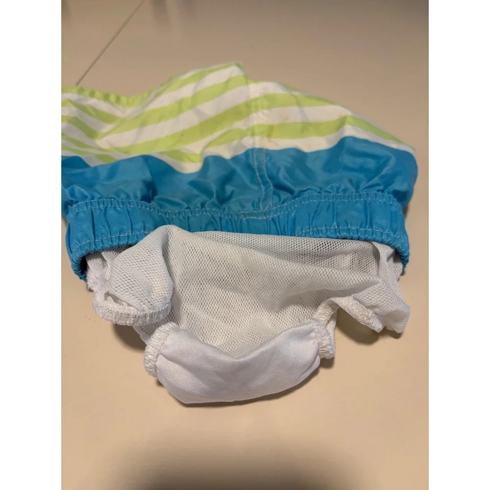 Disney Toy Story Toddler Boys Swim Trunks Blue Green Striped 18M Woody Buzz Rex
